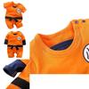 Adorable Newborn Baby Boys Dragon Ball Z Cosplay Romper Bodysuit For Halloween