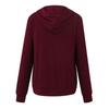 Langarm-Cardigan mit offener Vorderseite für Damen, lässiger Strick-Sweatshirt-Mantel mit Kapuze und Reißverschluss