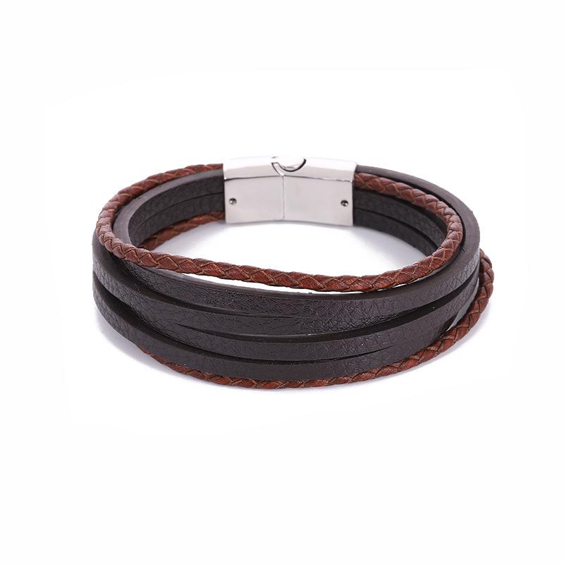 

Retro Magnetic Buckle Bracelet for Men - European and American Style