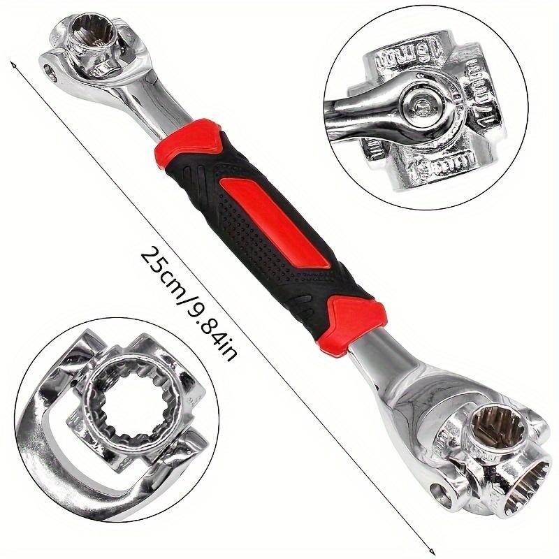 52-in-1 Multi-Tool Socket Wrench Set Non-Slip Grip Durable Metal Worked for Cars Motorbikes Home Repair Tool Kit