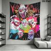 Killer Klowns from Outer Space Pattern Home Decor Tapestry, Wall Hanging, Decorative RV Wall Cloth.SGT0917530