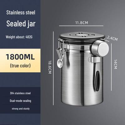 Contenitore in Acciaio Inossidabile per Chicchi di Caffè