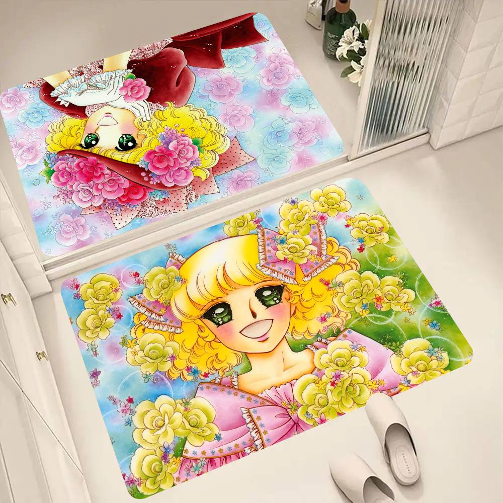 Cartoon Candy Candy Floor Mat Suitable For Living Room Kitchen Bathroom Non-slip Mat Household Foot Mat