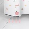 Shower Curtains 200cm Kawaii Fruit Cartoon Printed White Bathroom Curtain for Girl Waterproof with Hooks and Tieback Bath Decor