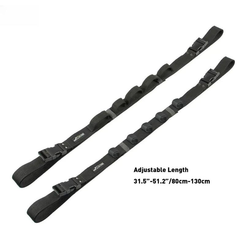 Fishing VRC Vehicle Rod Carrier Rod Holder Belt Strap With Tie Suspenders Wrap Fishing Tackle Boxes Tools Box Accessories
