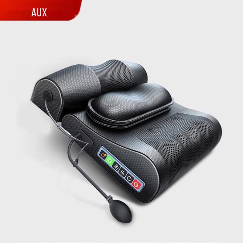 AUX Neck Massager Pillow with Air Pressure & Kneading CN plug (adapter included)