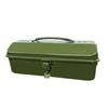 Heavy Duty Metal Tool Box Case With Ergonomic Handle Rust Resistant Coating Generous Capacity For DIY Professional Use
