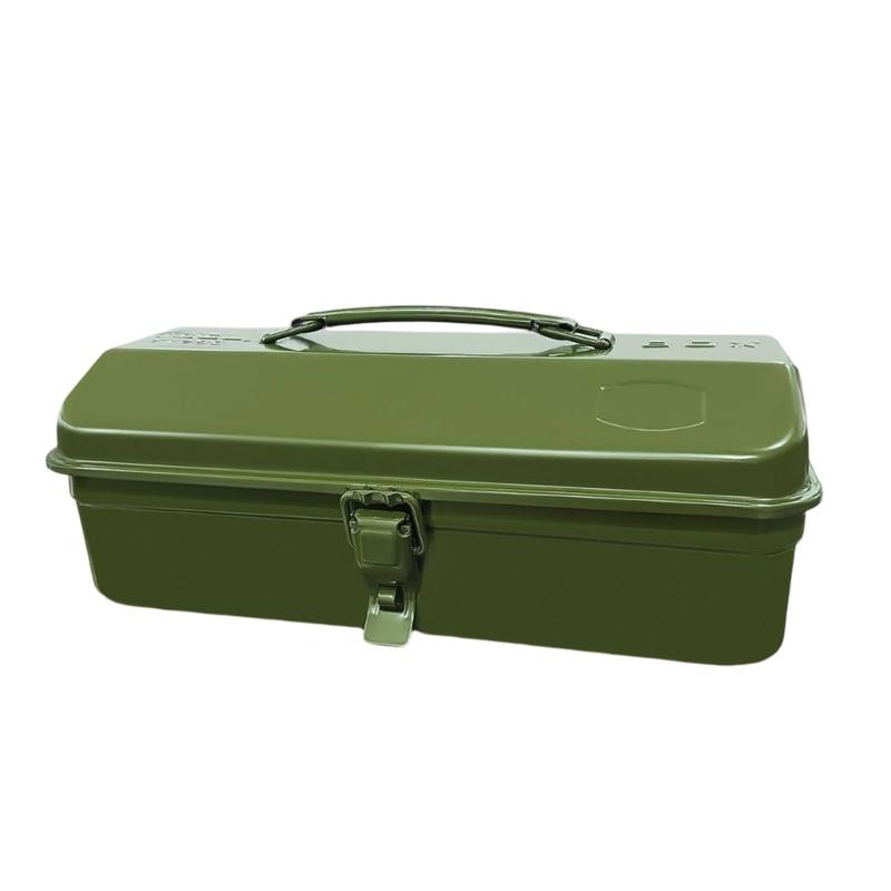Heavy Duty Metal Tool Box Case With Ergonomic Handle Rust Resistant Coating Generous Capacity For DIY Professional Use