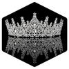 Tiara for Women, Crystal Queen Crowns, Rhinestone Princess Tiaras, Royal Hair Accessories Perfect for Birthday Decorations, Wedding Brides, and