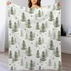 Christmas Night with Green Trees Throw Blanket Versatile Cozy Throw Blanket for All Occasions