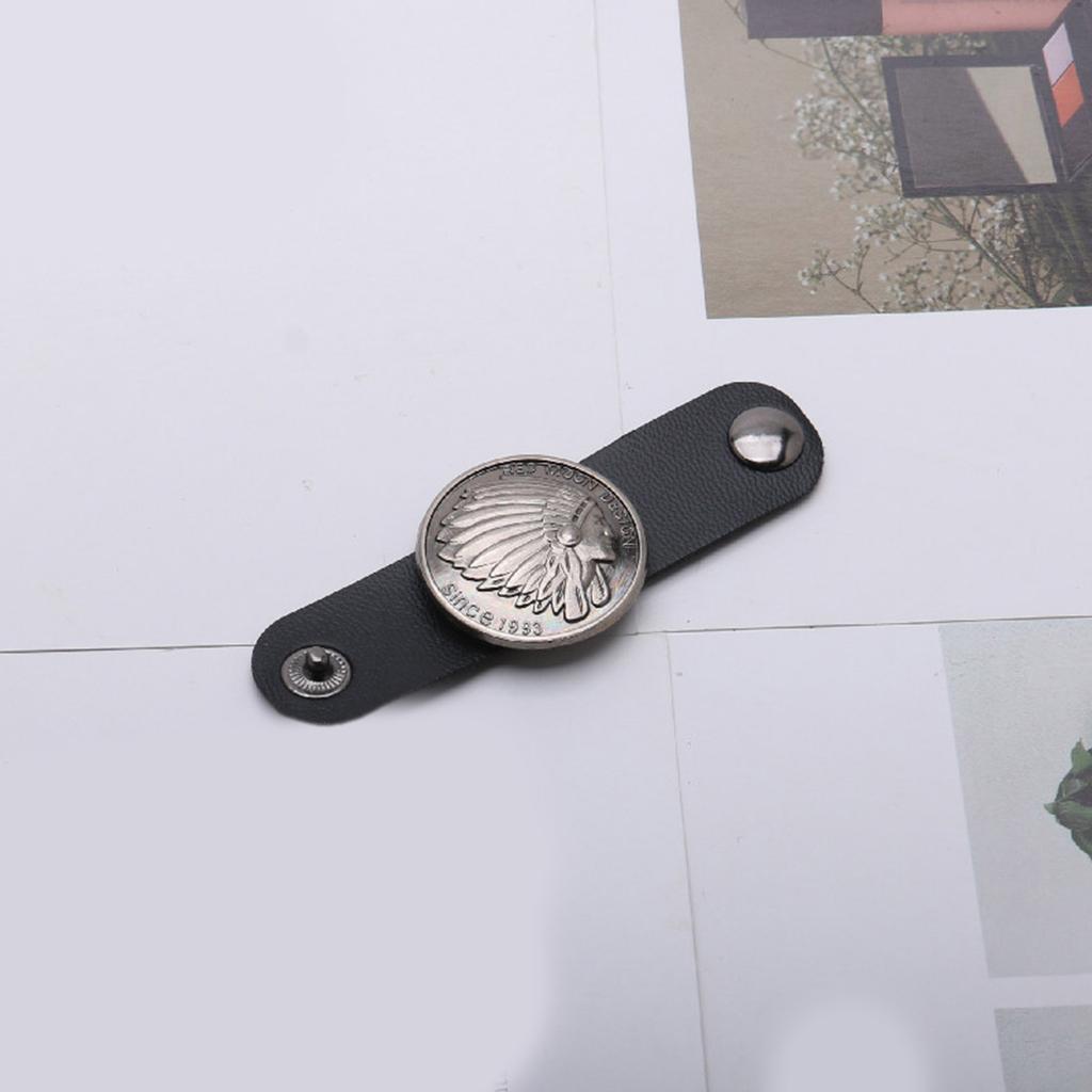 Carved Buckle Scarf Buckle for Women PU Leather Scarf Clasp Islamic Scarf Veil Weights Supplies Headscarf Decoration