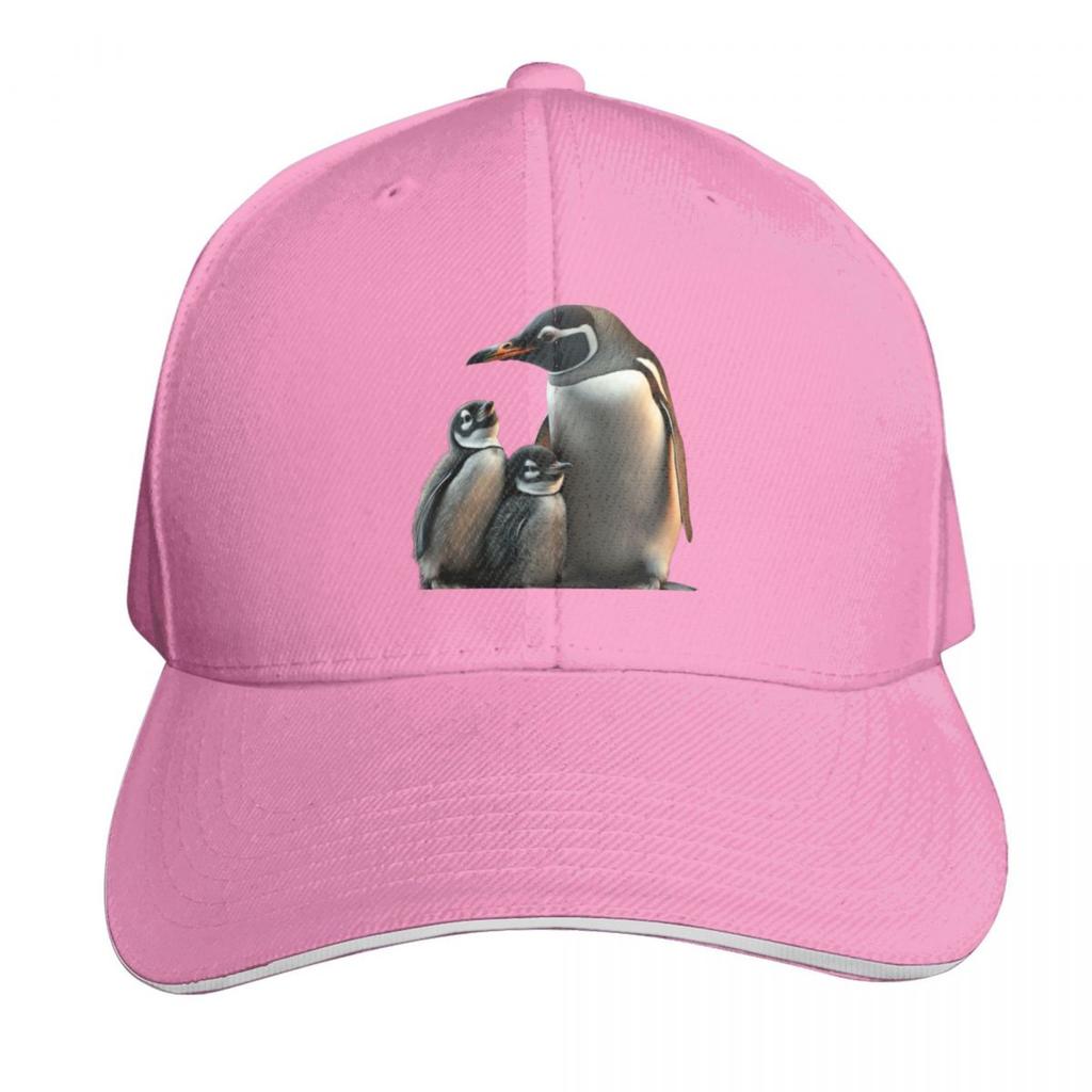 Penguins penguin mother with two children Baseball Cap winter hats for Unisex Bobble Hat Beach Bag F Boy Womens