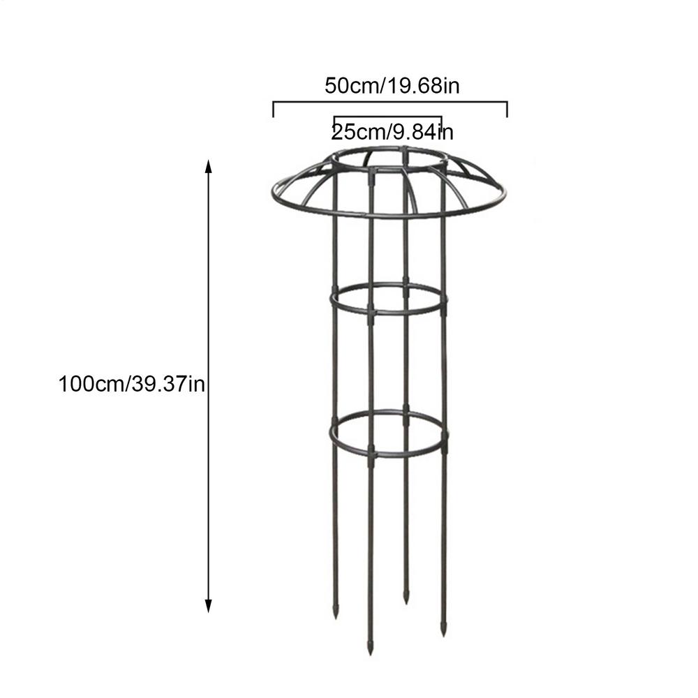 Umbrella Frame Climbing Vine Frame Rose Iron Wire Tower Frame Garden Grid Frame Decorative Vertical Climbing Plants Support