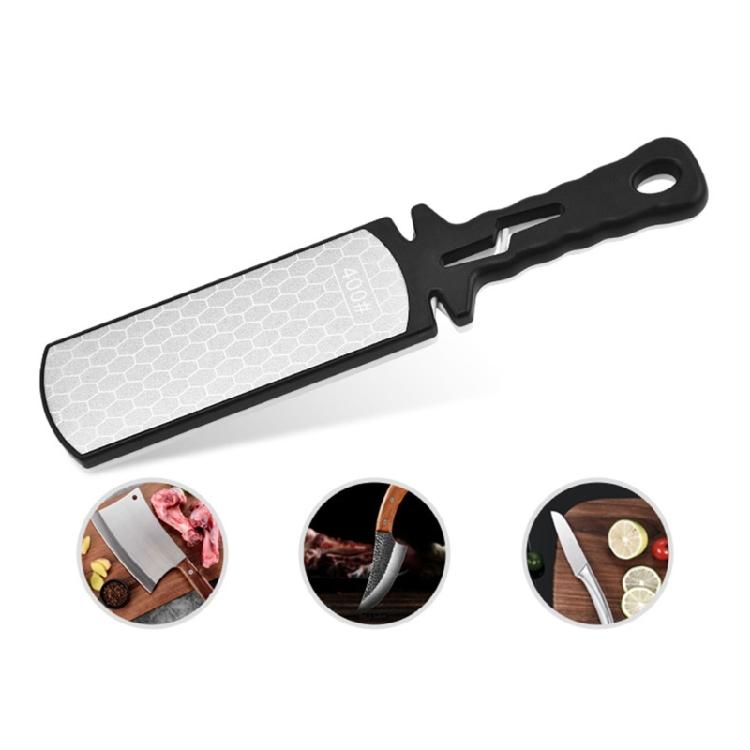 Double Sided Knife Sharpener Kitchen Diamond Grits Sharpener Easily Use