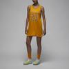 Jordan Logo Print Breathable Basketball Sleeveless Dress Women Dress Yellow DO5030-705
