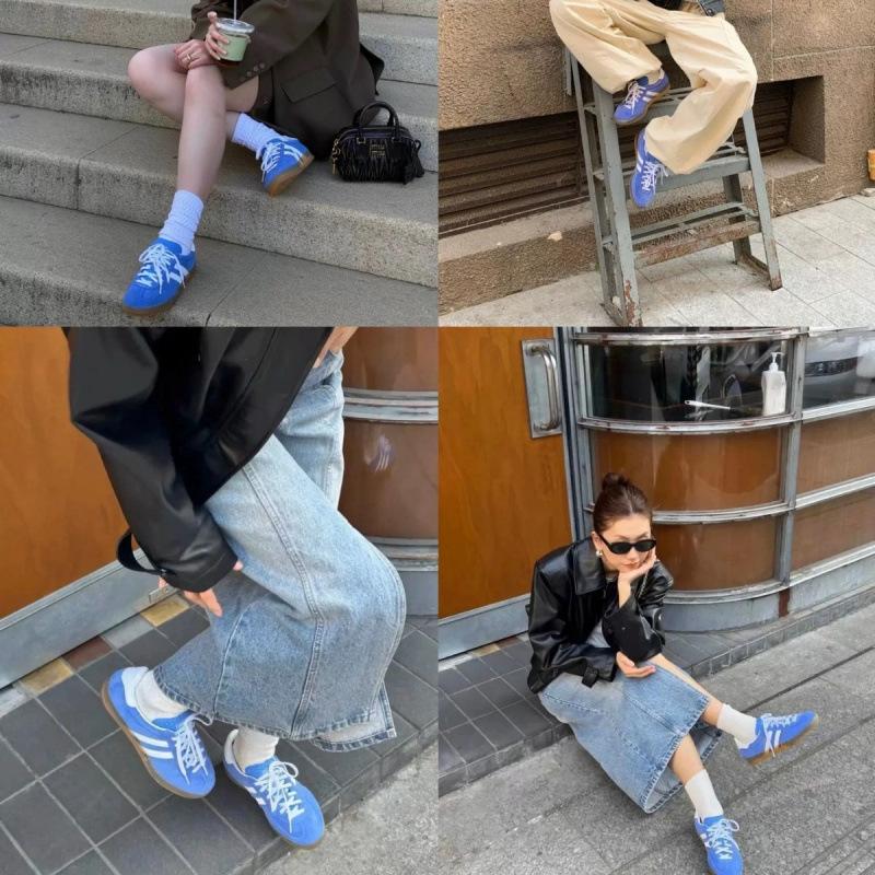 Pantofi sport casual noi, rotunzi, cu șireturi, din piele, cu dungi, roșii, pentru femei, cu talpă plată