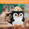 Resin Penguin Shape Ice Cream Holder With Snack Drawer Anti Deformation Wide Opening Penguin Style Ice Cream Container for Movie