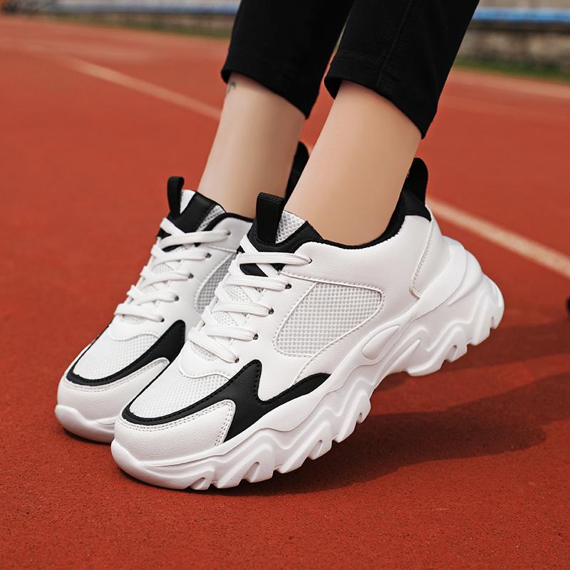 New Womens Casual Shoes Thick Bottom Fashion Sneakers for Women Trendy Breathable Mesh Sports Shoes Tennis Trainers
