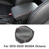 Husa din piele pentru cotieră consola centrală Skoda Octavia 2014-2020