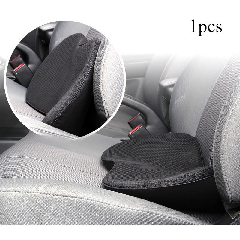 1pcs Memory Foam Car Seat Cushion Pad - Ergonomic Height Increase Driver Seat Mat Compact Orthopedic Cushion