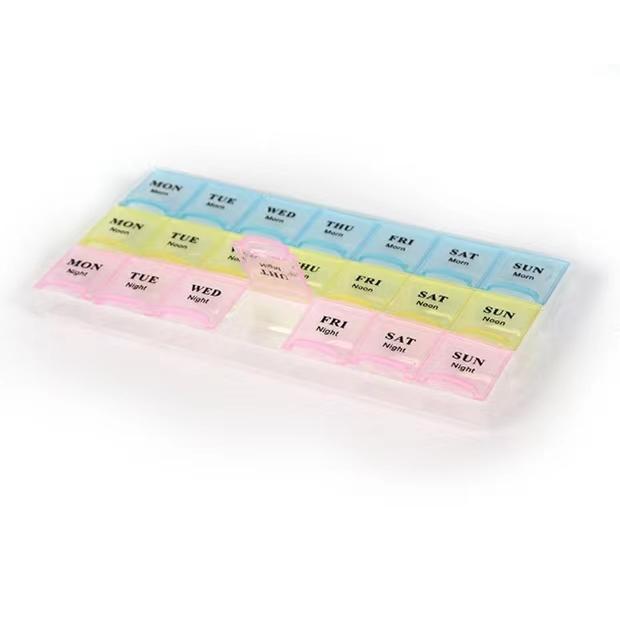 

1pc Large Medicine Box, 28 Grids And 21 Grids Pill Storage Case, Portable Medicine Box, Ornament Box