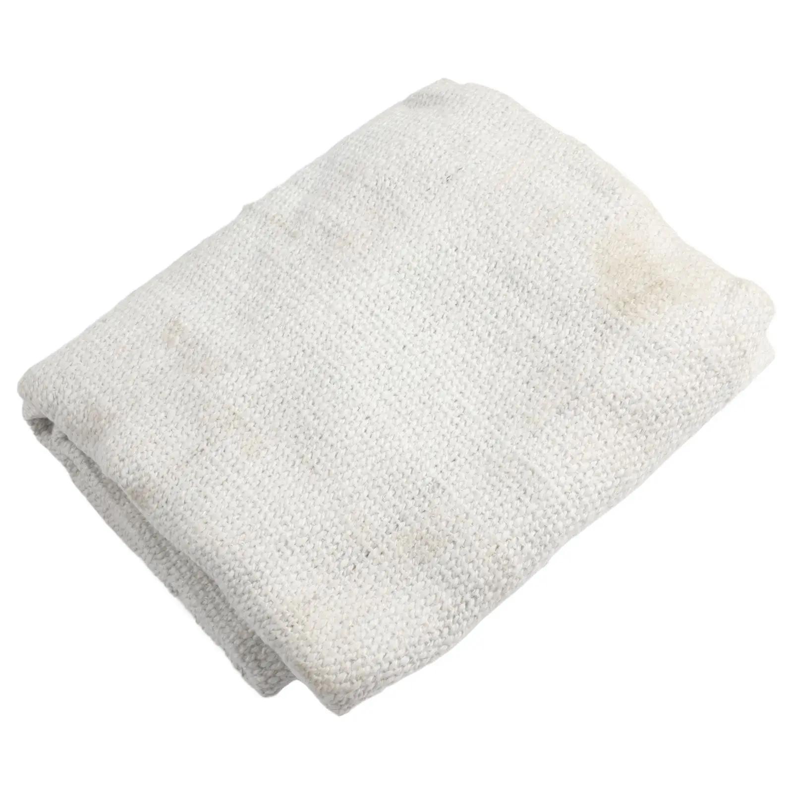 Industrial Insulation Porcelain Fiber Cloth High Temperature Insulation Blanket Protection Clothing 1260 Temperature Resistant 0.2x1m