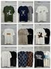Edition 2025 Spring/Summer Trendy Jacquard Brand Logo Knit Unisex Short Sleeve