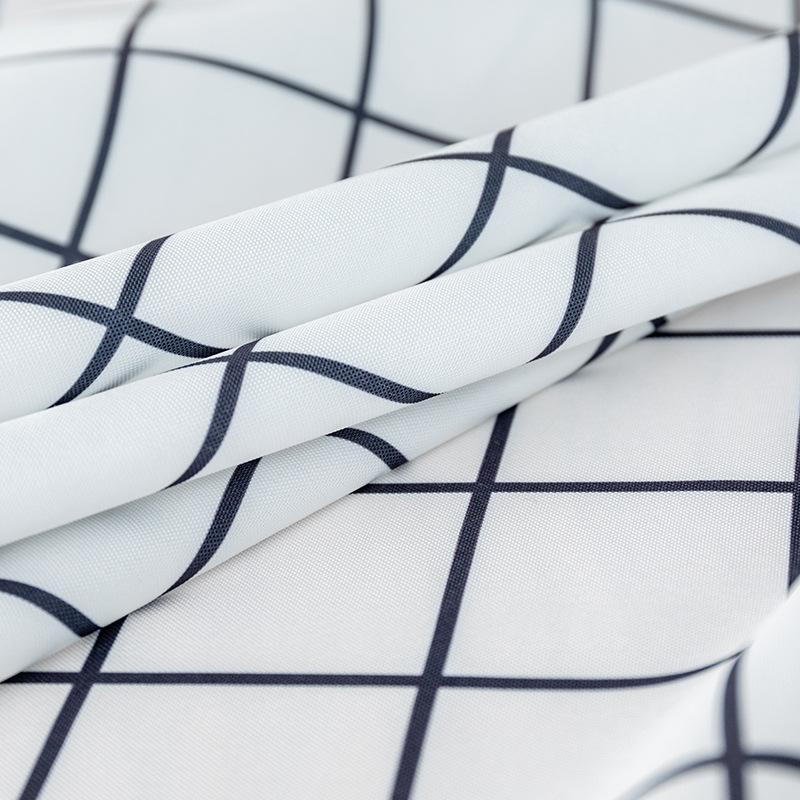 Round Grid Cotton Linen Printed Tablecloth Waterproof Oil-proof Anti-Scalding Table Cloth Coffee Kitchen Dining Table Tablecloth