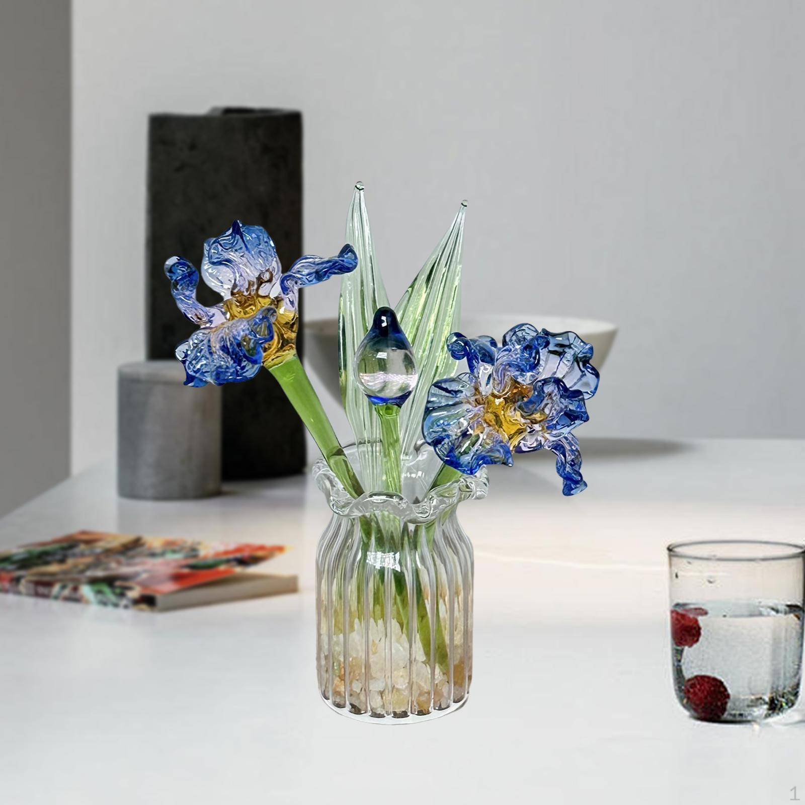 

Коллекционная стеклянная фигурка цветов с вазой для различных случаев Style B