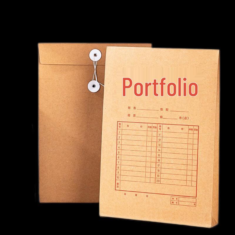 Deli 8384 A4 Kraft String Tie Archive File Folder