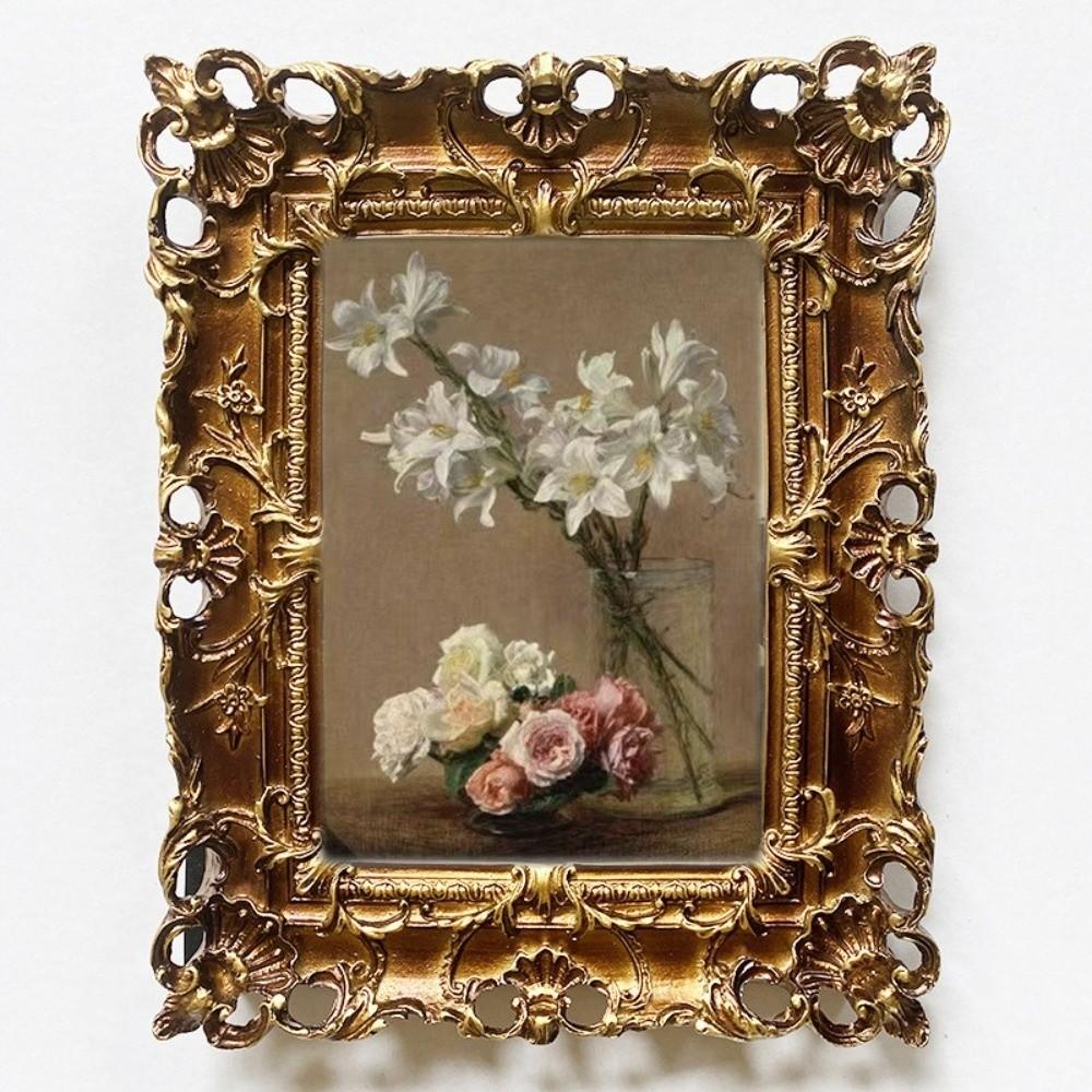 Luxury Ornate Picture Frame Resin Photo Props Frame Ornaments Photo Stand  Studio Decoration