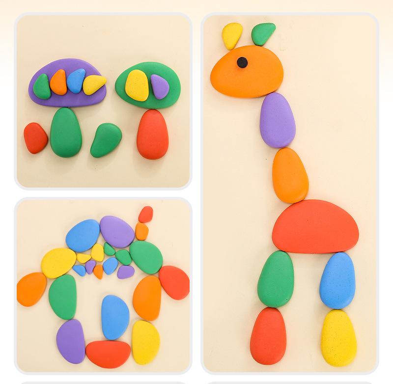 Rainbow Pebbles Stacking Game: Educational Tool & Interactive Logical Thinking Toy for Children