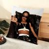 A-Aaliyah Cushion Cover Soft Short Plush Pillow Cover Smooth Cozy Texture Aesthetic Cushion Case Home Decor