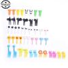 6-10pcs Mini Skewers Cute Cartoon Eyes Kawaii Lunch Bento Box Food Fruit Picks Fork Sticks Buffet Sandwich Toppers Party Decor