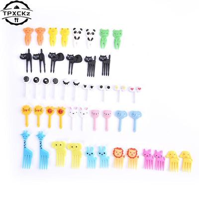 6-10 Stück Mini Spieße Niedliche Cartoon Augen Kawaii Lunch Bento Box Lebensmittel Obst Picks Gabel Stäbchen Buffet Sandwich Topper Partydeko