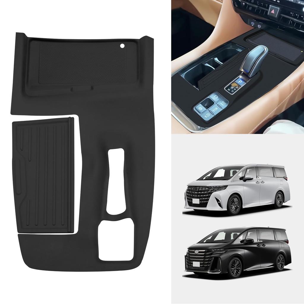 TELLIKA Shift Panel Rubber Mat Cover for Toyota 1 and Interior Car Custom Parts Vehicles Equipped with Alphard/Vellfire (40 Series), Piece,