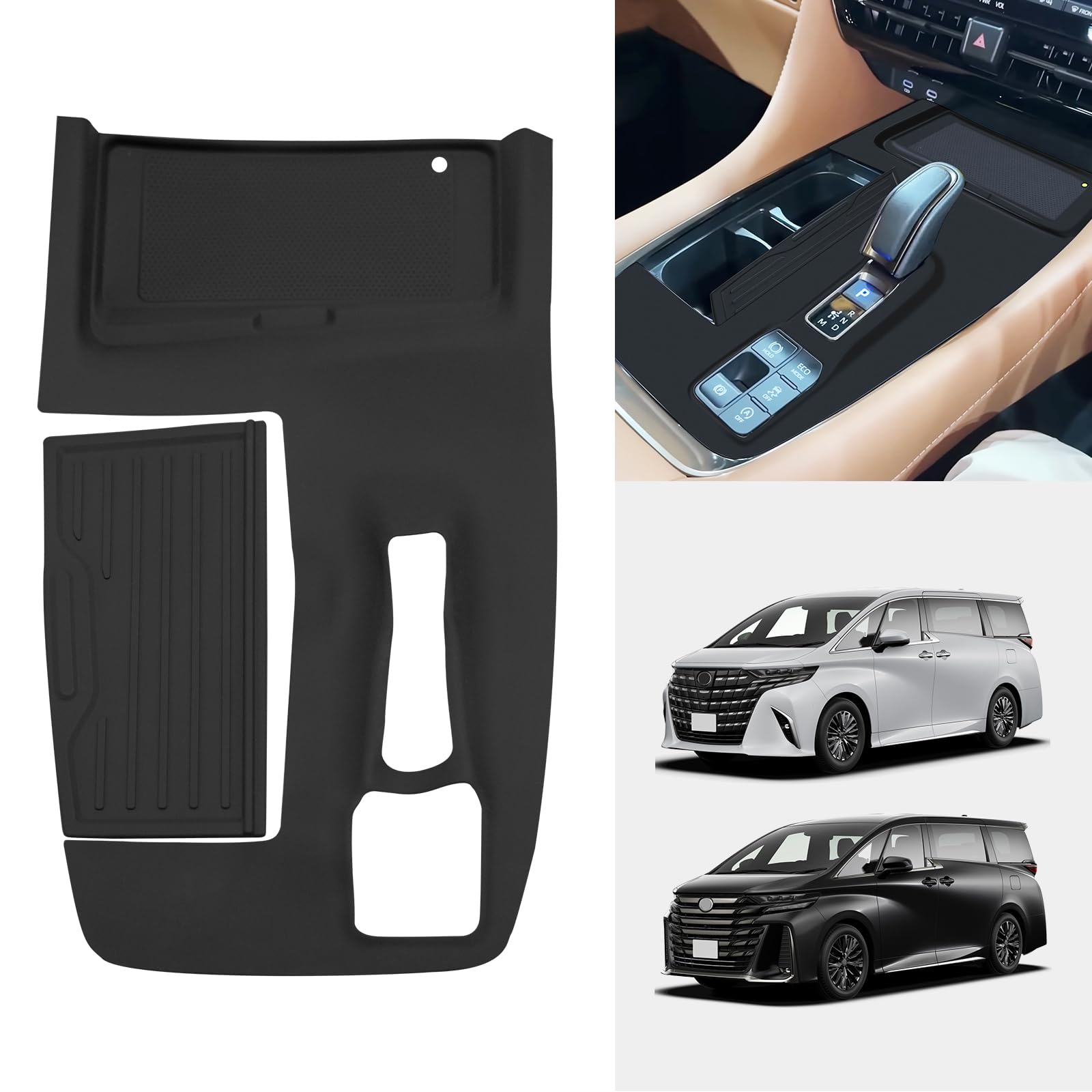 

TELLIKA Резиновый коврик накладка на панель переключения передач для Toyota 1 и Детали интерьера автомобиля на заказ Транспортные средства, оборудованные Alphard/Vellfire (40-я серия), Кусок,