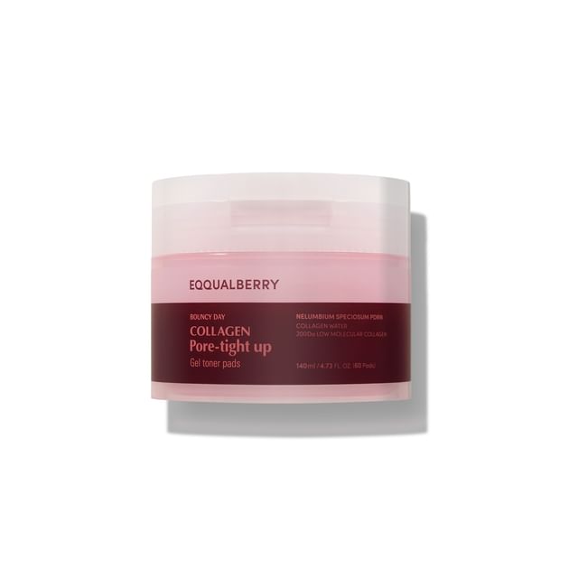 Eqqualberry Коллагеновые тонер-пэды для сужения пор 60 Pads