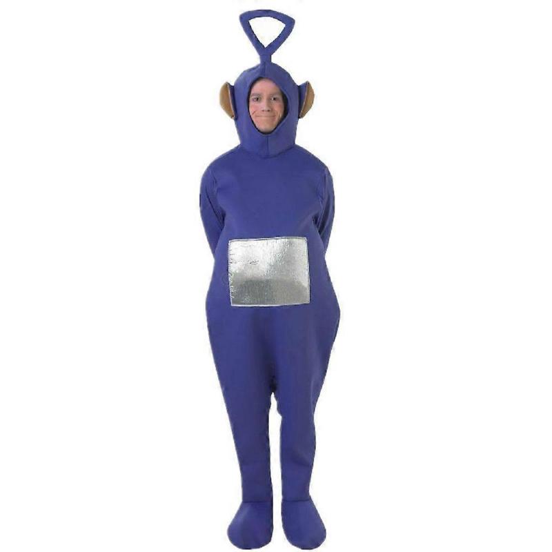 Teletubbies Adult Onesie with Headpiece Cute Plush Jumpsuit Party Cosplay Outfit