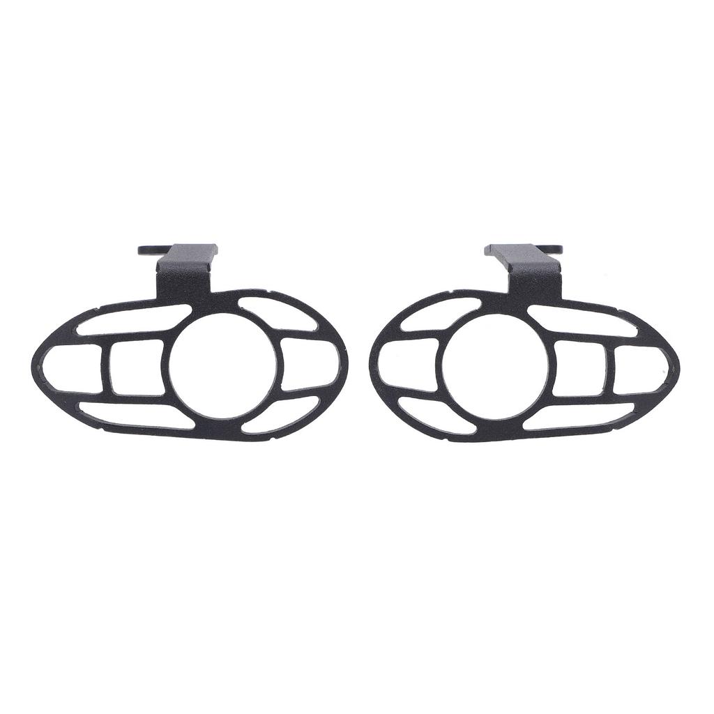 Motorcycle Front Turn Signal Light Protective Cover Black Front Turn Signal Indicator Light Grill Protector Cover