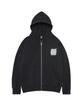 Fluke Achieve Graffiti Oversized Zip-Up Hoodie Black Fzt1034-Z