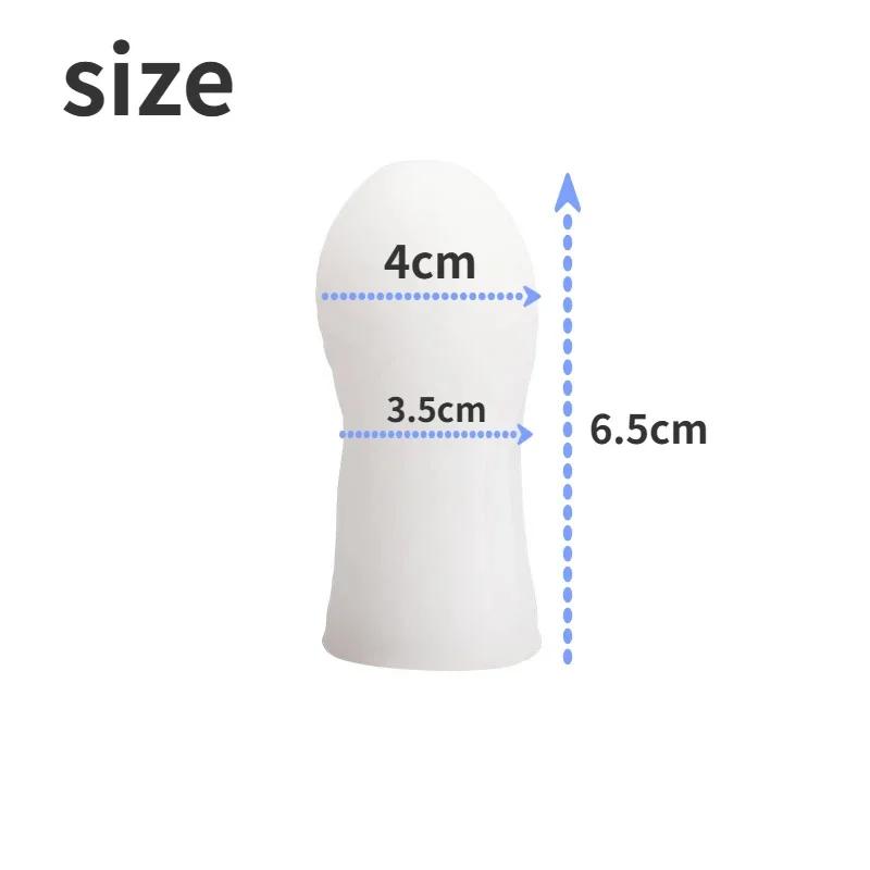 6.5cm Mini Glans Penis Sleeve Sex Toys for Men Masturbation Soft Stick Glans Exercise Penis Enlarger Delay Time Adult Toys Penis