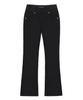 Nigaennikol Low-Rise Boots Cut Pants_Black