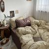 Vintage Floral Bedding Set Ins Single Double Size Duvet Cover No Filler Flat Sheet Pillowcase Soft Girls Home Bed Linens