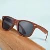 Nicht polarisierte Kunststoff Holz Bambus Sonnenbrille Herren Damen Klassische Mode Vintage Fahrsonnenbrille Schwarz Angelbrille