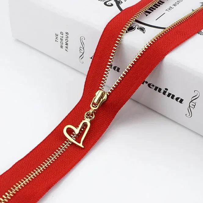 5Pcs Meetee 3# 15-30cm Metal Zippers Bags Closed End Auto Lock Zipper for Clothes Repair Kit DIY Sewing Material Accessories