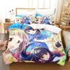 Comfortable Anime Print Duvet Cover Set With Duvet Cover And Pillowcases Single Twin Full Queen King Sizes For Adults And Kids