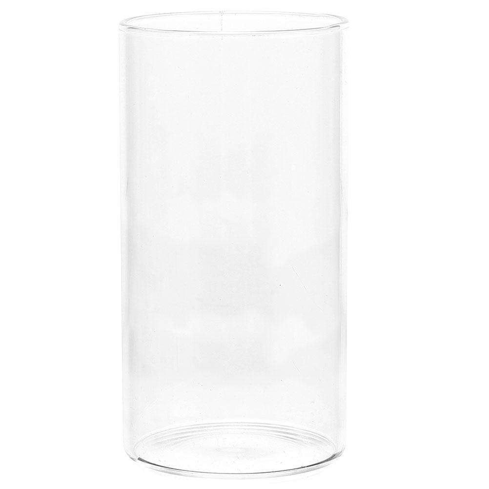 Glass Cup Clear Cylinder Holder for Pillar Candles Windproof Glass Shade Home Wedding Party Decor Decoration