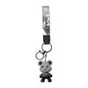 Starry Sky Bear Keychain: Cute Silicone Figurine for Car, Backpack, or Couples