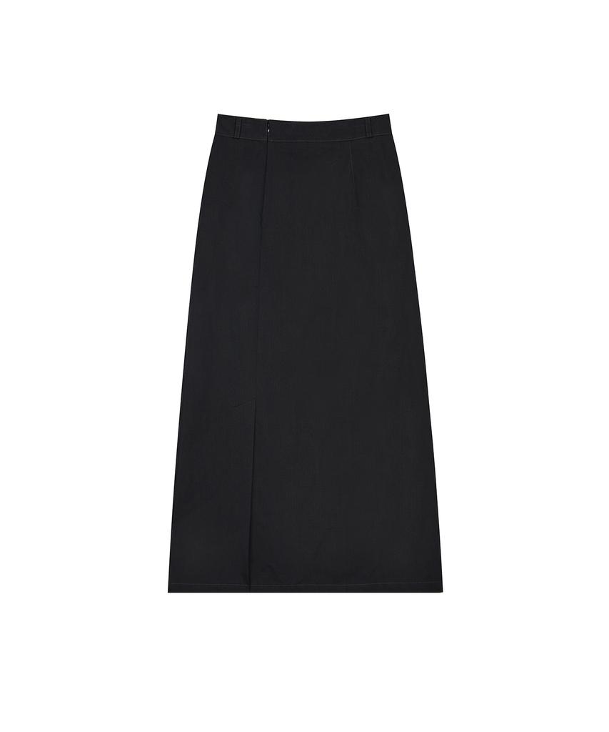 LARTIGENT L3 Nylon Slit Skirt(Black)